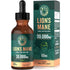 Lion's Mane Mushroom 30,000mg vegan liquid food supplement in a 60mL dropper bottle and matching box shown.