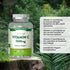 A bottle containing 60 grey, round Vitamin C tablets, each with a dosage of 1500mg.
