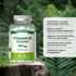 A bottle of 100mg Vitamin B1 Thiamin containing 60 vegan tablets, displayed on a hand scale.