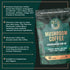 Wiseshrooms Mushroom Coffee 100g Vegan Powder pouch, with Ashwagandha KSM-66, Cordyceps, Shiitake, Lion's Mane, Reishi, Chaga, B12.