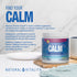 Natural Vitality Calm Relaxing Drink Mix, Raspberry-Lemon flavor, 200g tub with 50 servings and 325mg magnesium.