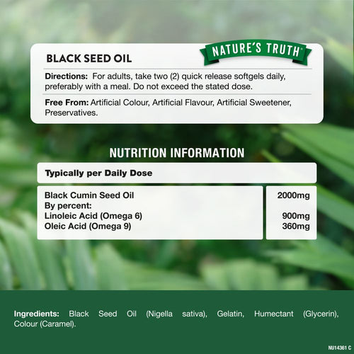 Black Cumin Seed Oil 2000mg