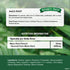 Maca Root 2500mg tablet containing 23mg of extract and 2500mg sourced from Maca Root, displayed on a hand scale.