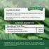 Supplement Facts panel detailing ingredients for Dandelion 500mg, available in 60 vegan tablets.