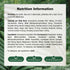 Nutrition Information panel for NU High Strength Glucosamine & Chondroitin Complex, shown on a hand scale.
