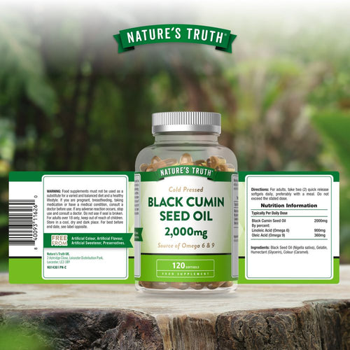 Black Cumin Seed Oil 2000mg