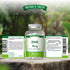 A clear bottle with 60 vegan tablets containing 25mg of zinc each.