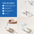 Graphic shows preparation instructions for NYNatural Vitality Calm Relax Drink Mix: add powder and water, stir, fill glass, sip.