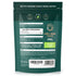 Green pouch of Lion's Mane Powder, offering a 3000mg daily dose. This high strength product is 100% vegan and made with mushrooms.