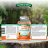 Clear bottle of NU Probiotic for Kids with 60 Vegan Gummies, labeled 'Kids Daily Biotic Gummies' and 'Natural Orange Flavour.'