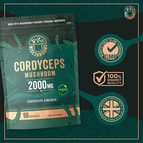 Wiseshrooms Cordyceps Mushroom 2000mg