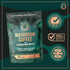 Wiseshrooms Mushroom Coffee with Ashwagandha KSM-66, 100g vegan powder supplement offering 40 servings.