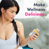 A woman examines a bottle of Neocell Super Collagen Gummies.
