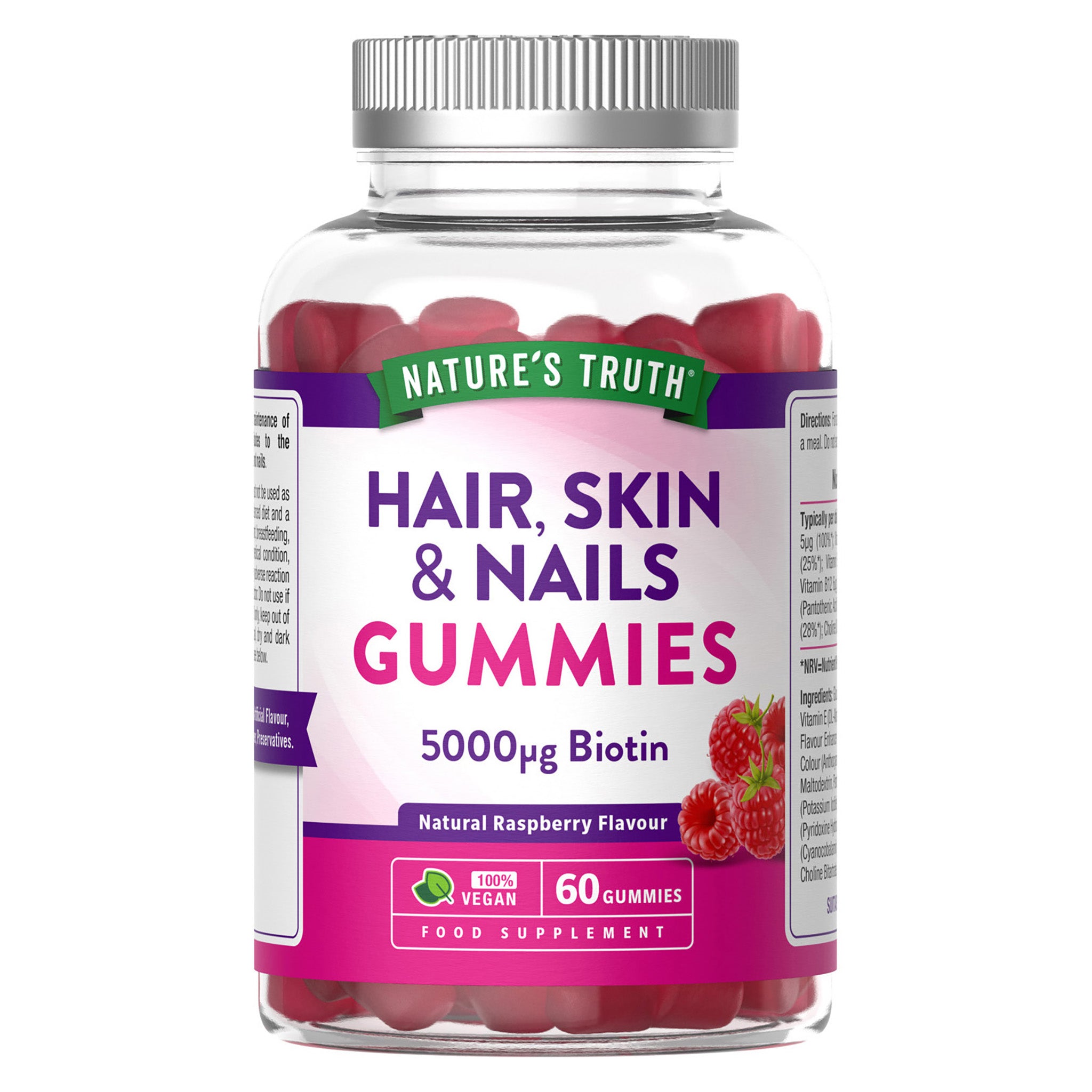 Hair Skin & Nails Gummies 5000ug Biotin