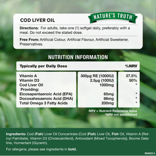 Cod Liver Oil 1000mg