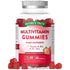 Nature's Truth Multivitamin Gummies, 60 vegan pieces, natural strawberry flavor. Contains 14 essential nutrients.