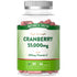 High Strength Cranberry 55,000mg with 200mg Vitamin C. Contains 60 vegan capsules as a food supplement.