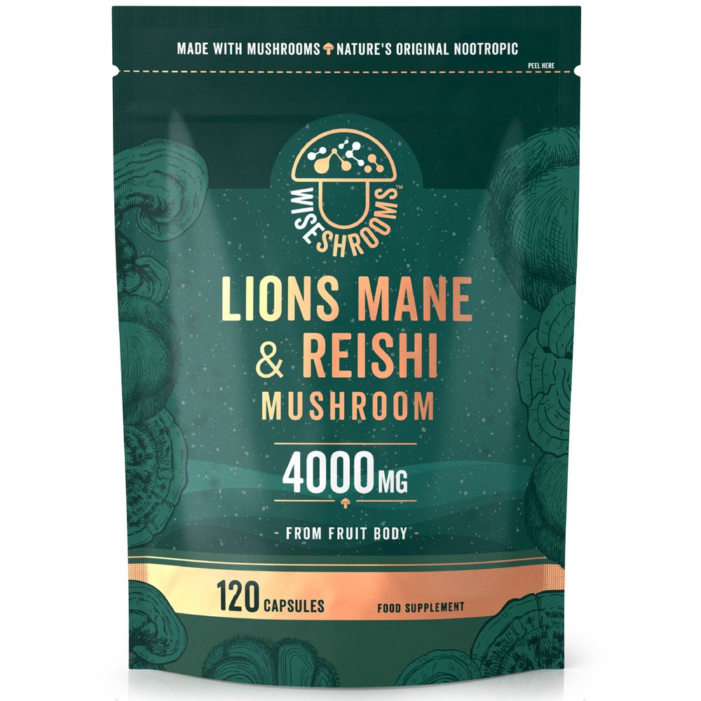 Wiseshrooms Lion's Mane & Reishi Mushroom