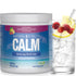 Natural Vitality Calm Relaxing Drink Mix in raspberry-lemon flavor with 325mg magnesium, 200g, 50 servings, vegan.