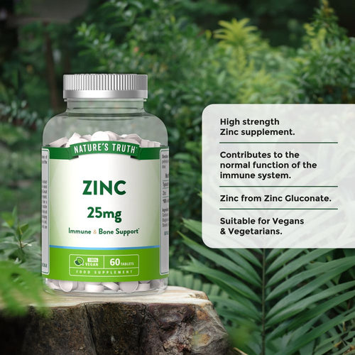 Zinc 25mg | 60 Tablets