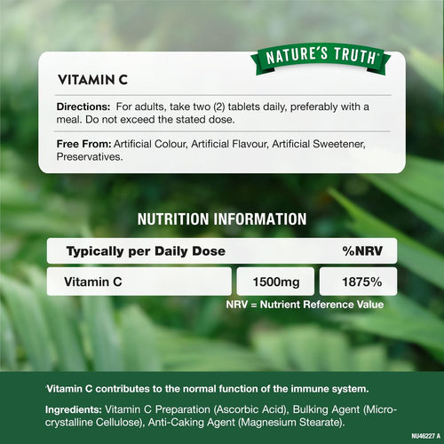 Vitamin C 1500mg | 60 Tablets
